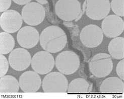 Example of fatigue damage in a composite