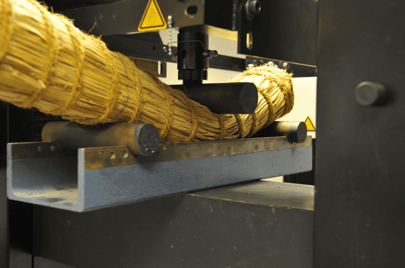 3 point bend testing of organic reed bundles