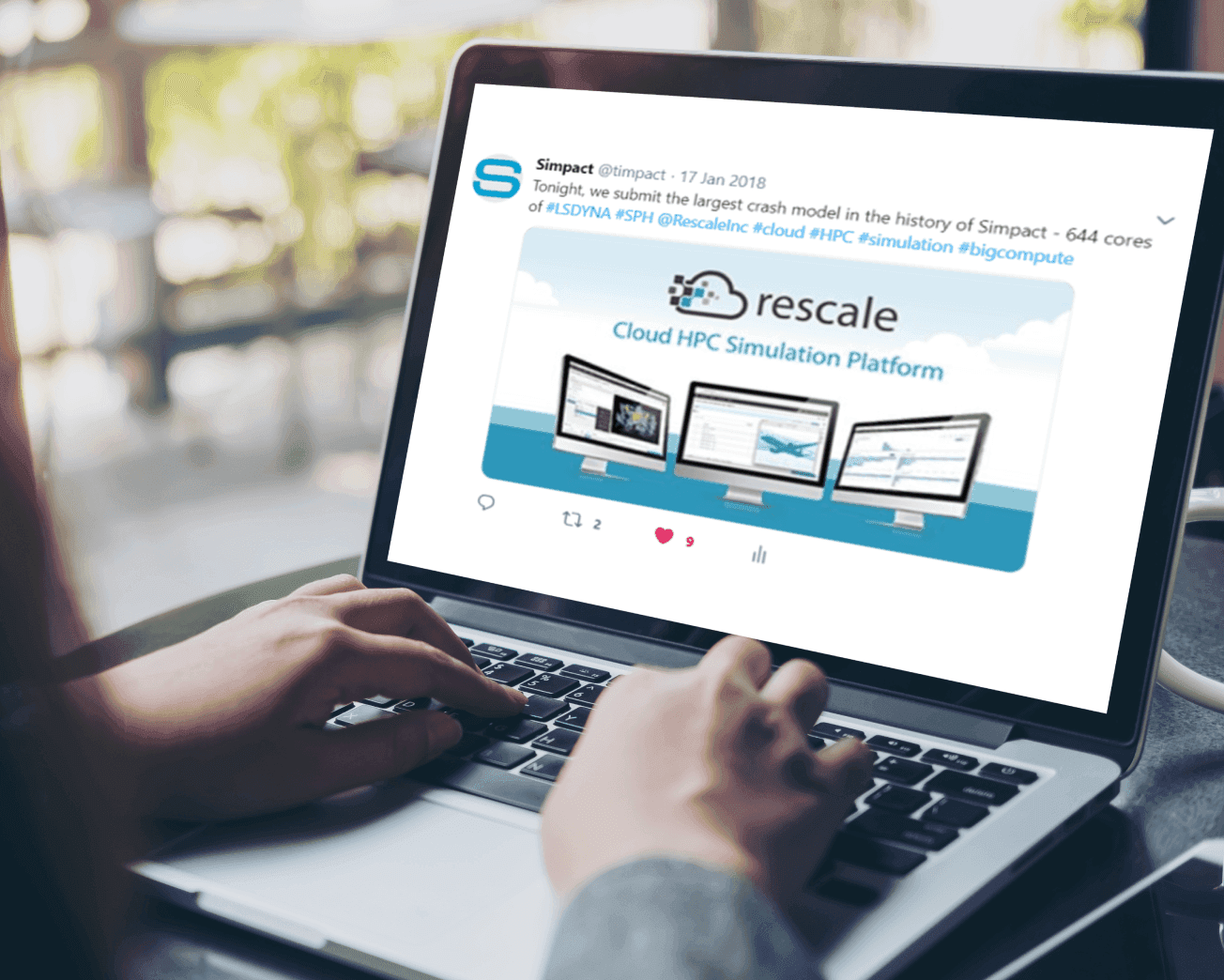 Our largest compute to date - 644 cores of LS-DYNA3D