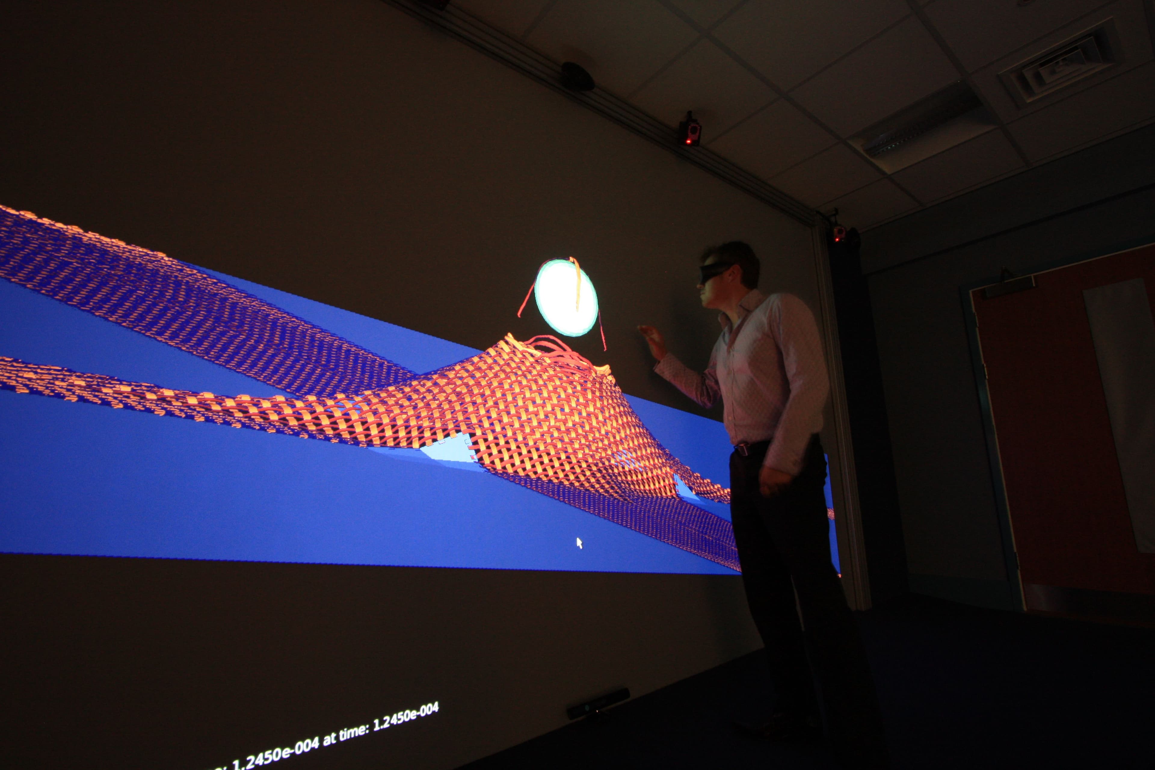 Visualisation of our soft armour CAE model